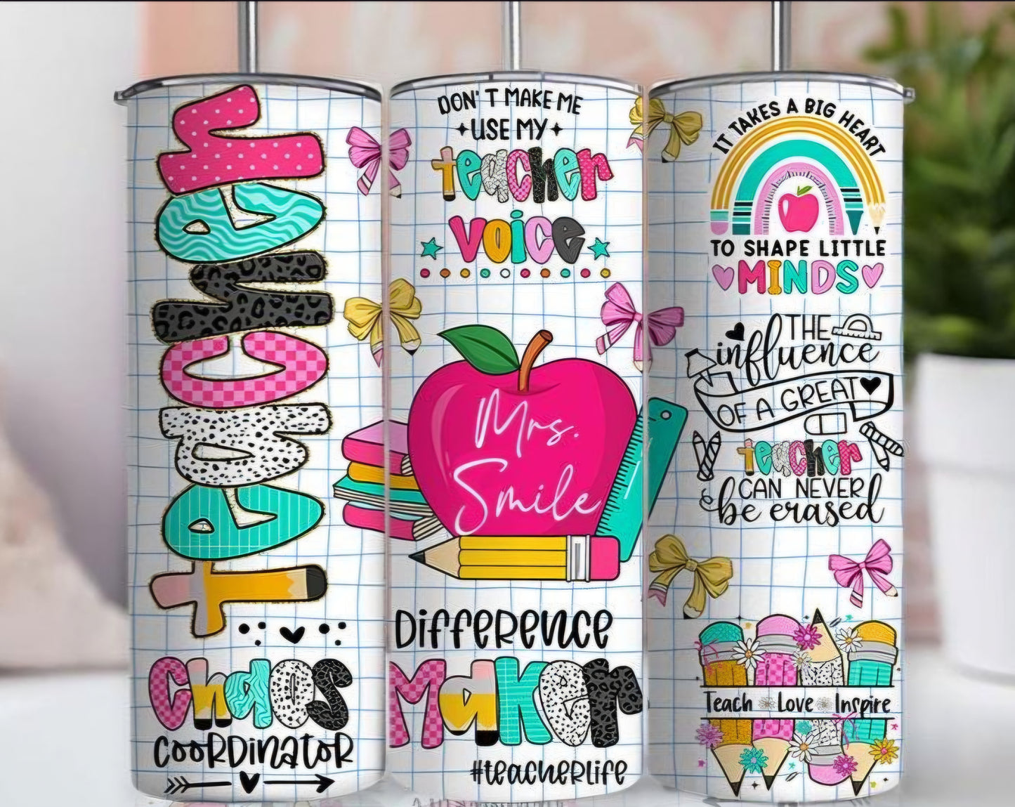 Custom Teacher Tumbler Personalized Teacher Gift