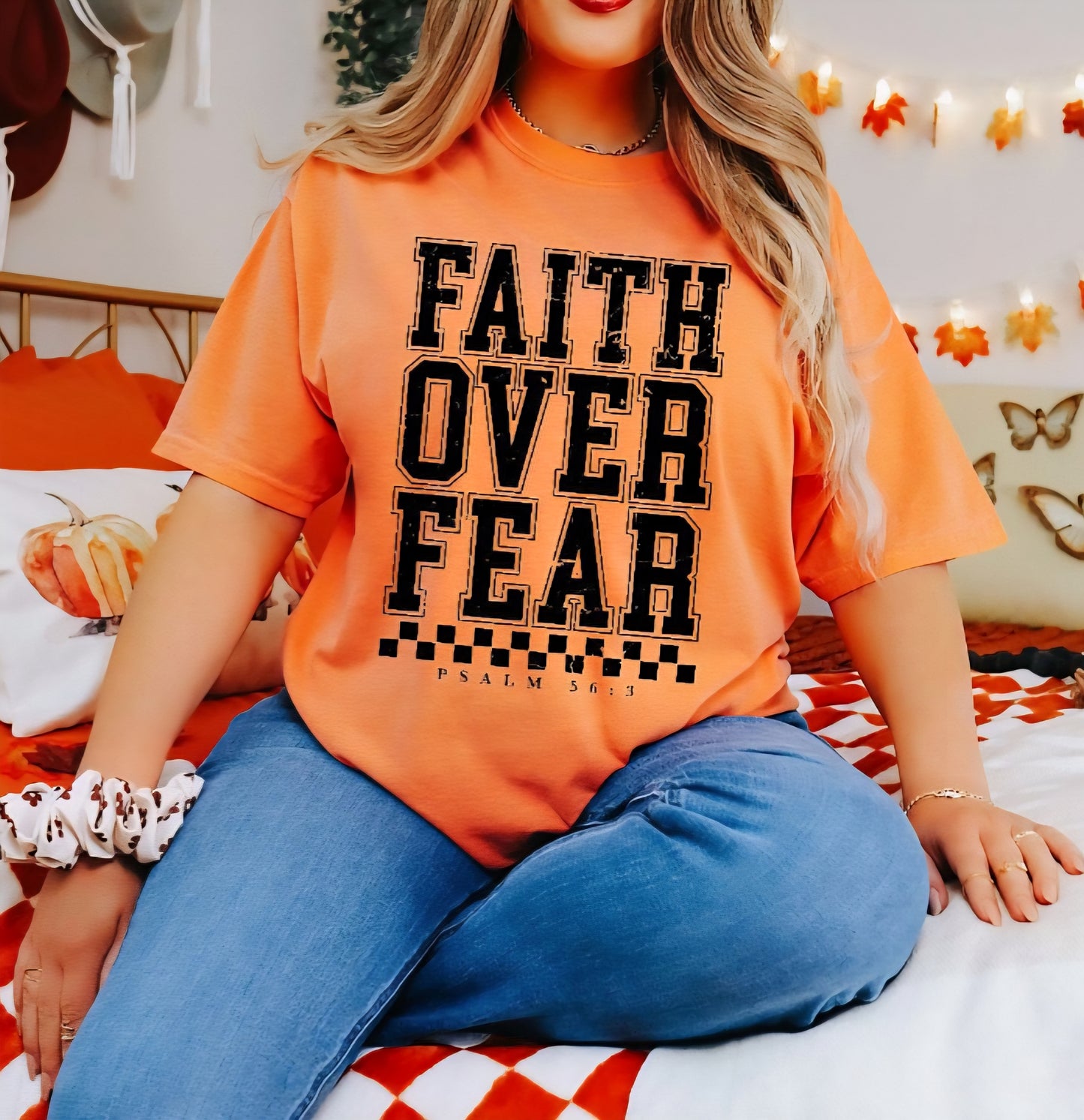 Faith Over Fear Comfort Colors T-shirts 100% Cotton